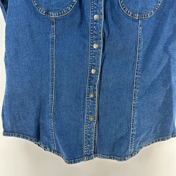 Harley-Davidson Button Down Denim Shirt, S - Picture 3 of 8